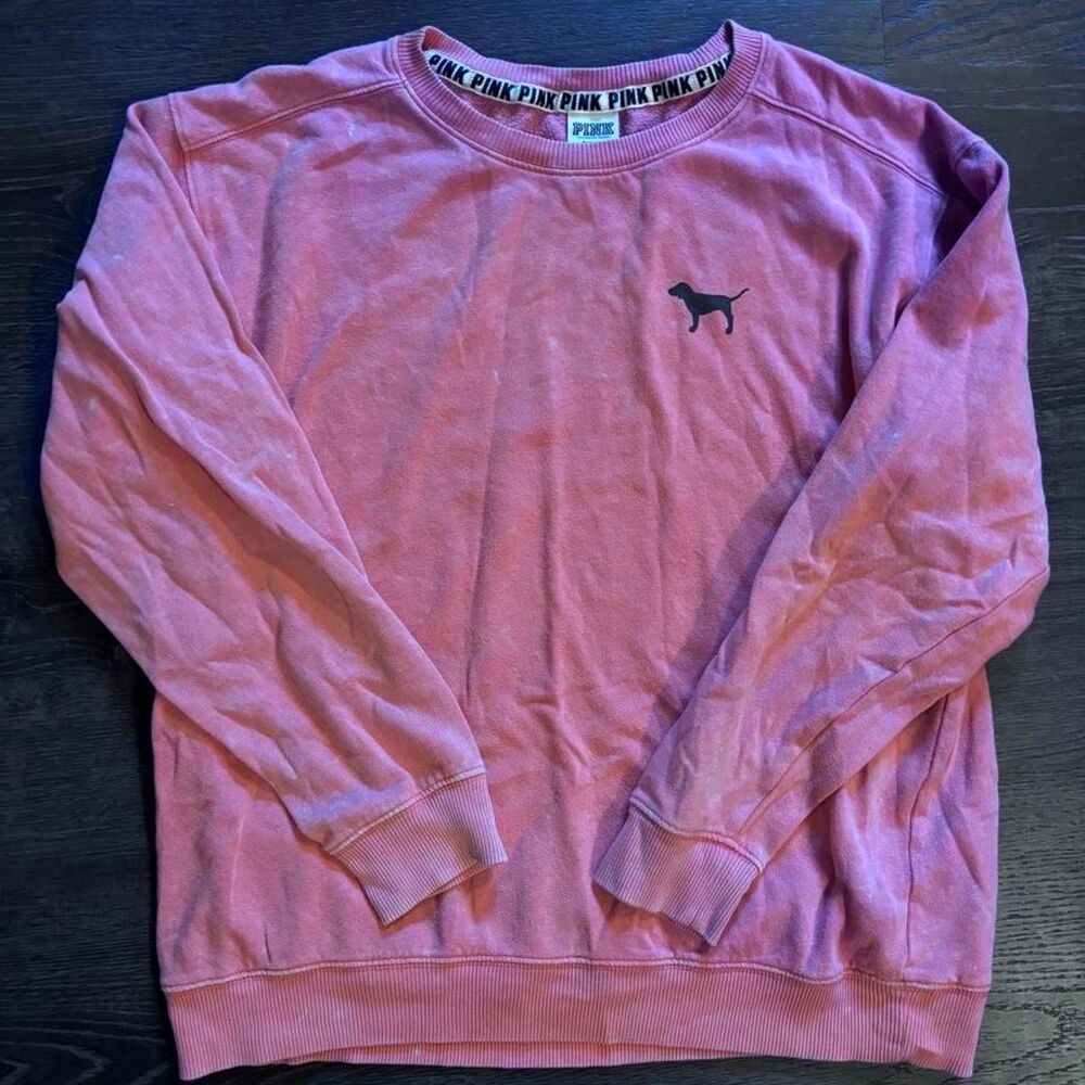 Victoria-s-secret Women's Pink and Purple Sweatshirt
